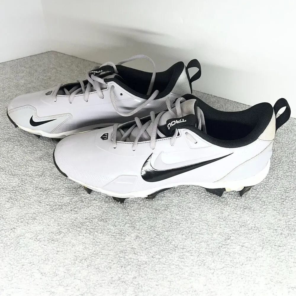 Nike Force Trout 9 Keystone Men’s Cleats Size 10 Pewter/Black-Wolf Grey PreOwned